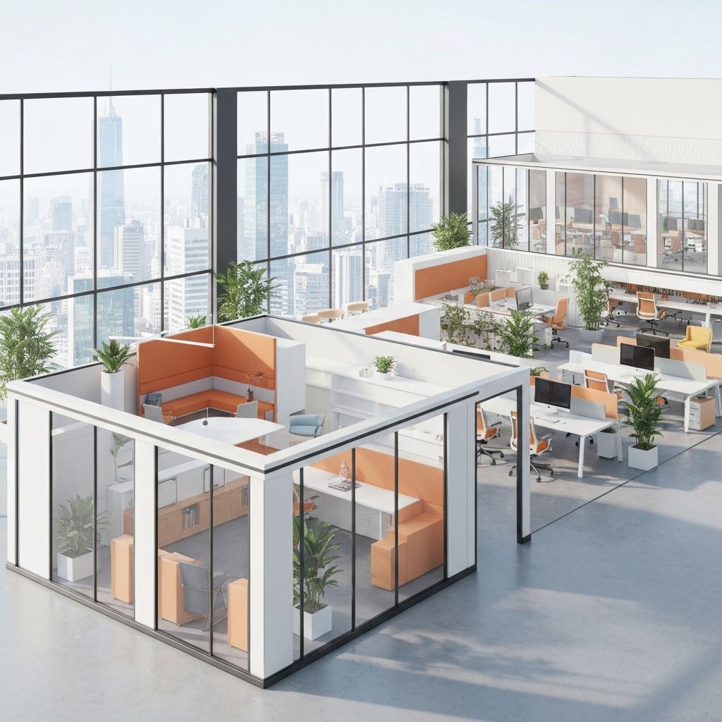 Modern office workspace